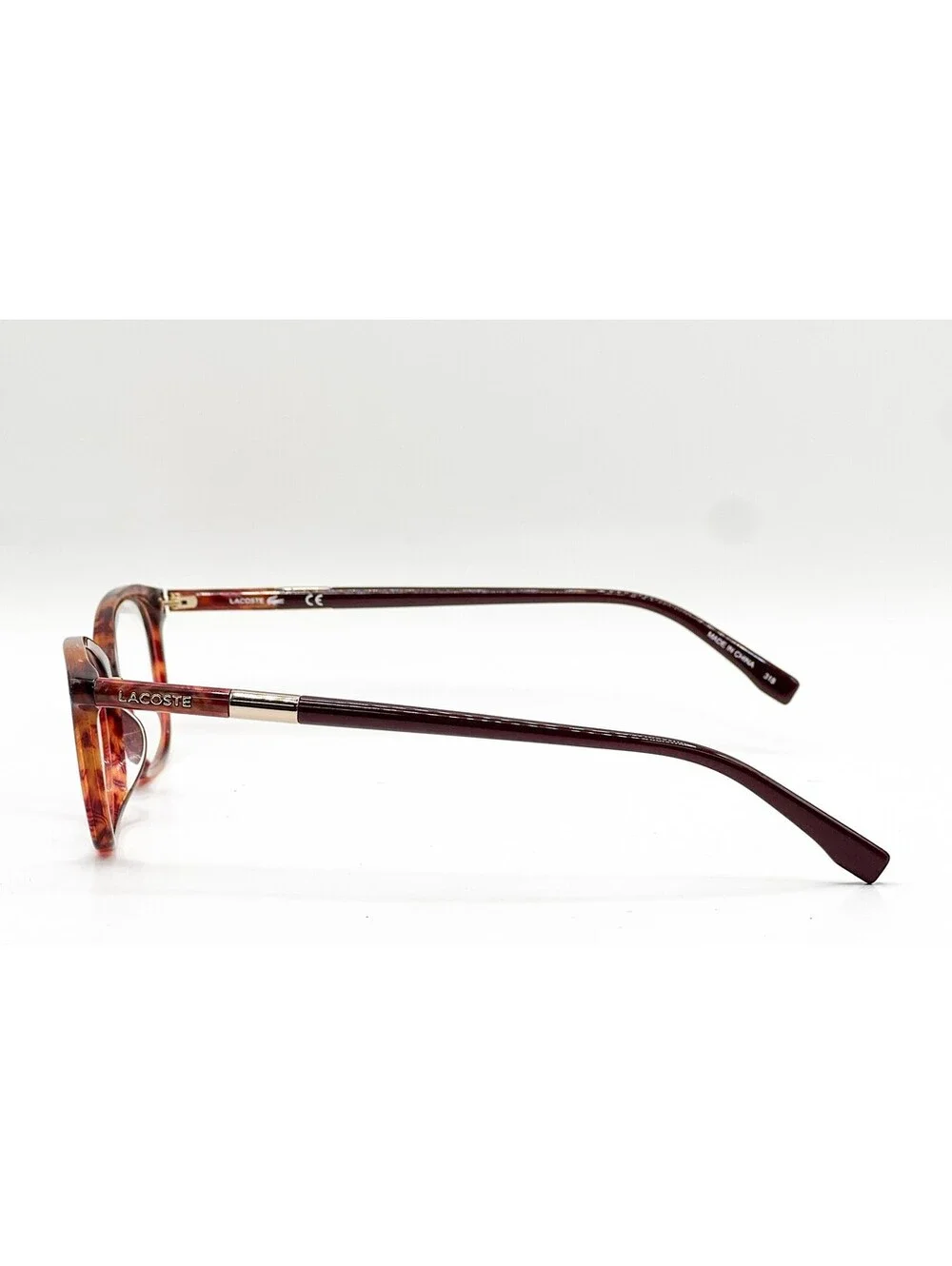 Lacoste L2791 615 Striped Red Rectangle Authentic Eyeglass Frames 52-16